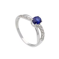 Ringe Babila Milano Dame Colore in Weißgold Zaffiro 0.45 Ct 244606 - 244606